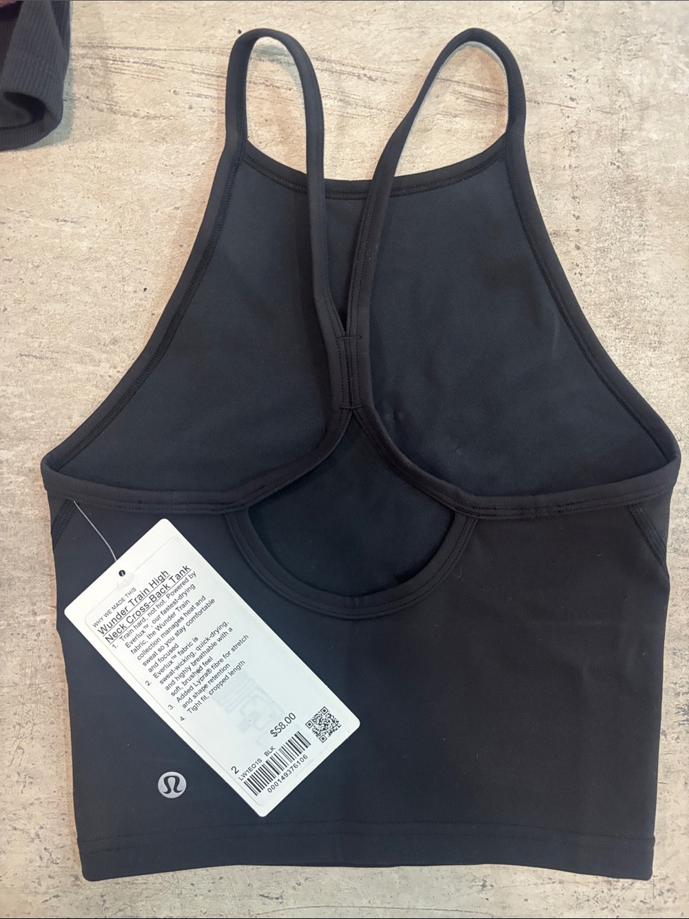 lululemon athletica Black High-Neck Double-Strap Sports Bra